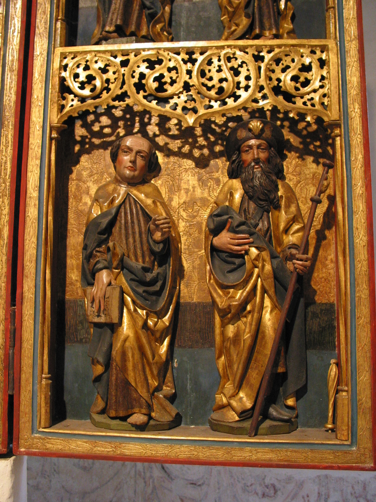 geschnitzter Altar, Details