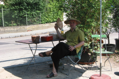 Bambusfest:
Der freundliche Herr vom Einlass