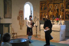Bambusfest:
Konzert in der Kirche, Dudelsack und Trommeln mit Ronny Heide u.a.