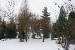 Gartenansicht im Winter