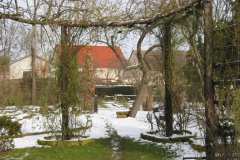 Gartenansicht  im Winter