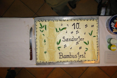 Bambusfest:
Die Torte zum 10jährigen