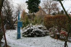 frühwinterliche Impressionen, Holzskulptur